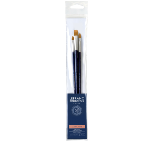 Acrylic Brush Set - Flat Brushes Lefranc Bourgeois