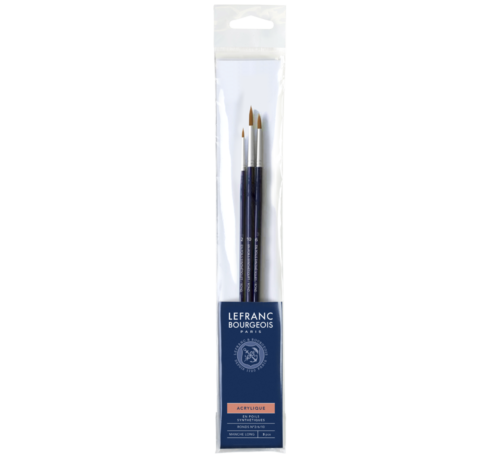 Acrylic Brush Set - Round Brushes Lefranc Bourgeois