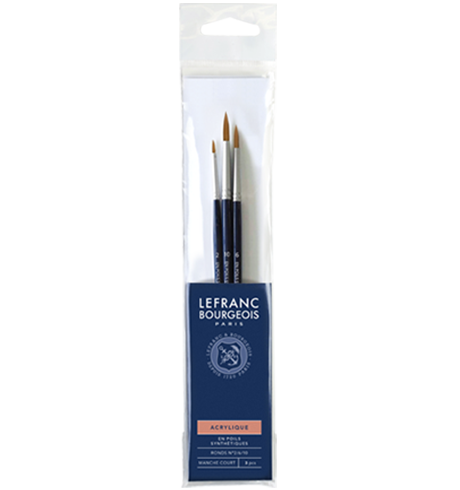 Acrylic Brush Set - Round Brushes Lefranc Bourgeois